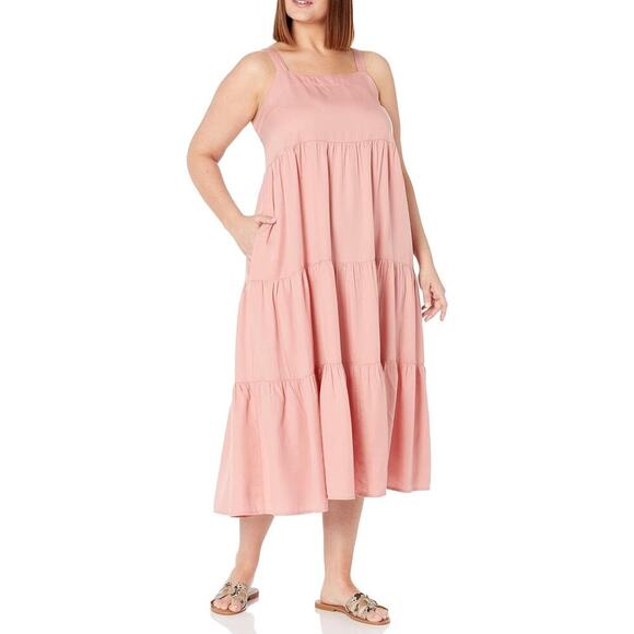 The Drop Dresses & Skirts - The Drop Women's Britt Tiered Maxi Tent Dress 3X